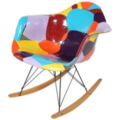 Used Early Eames 1950s Rocker Updated by Artist Jim Oliveira