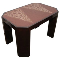 Art Deco Eggshell Lacquer Side Table