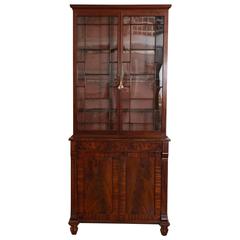 Stepback Cabinet a Deux Corps with Glass Doors 9