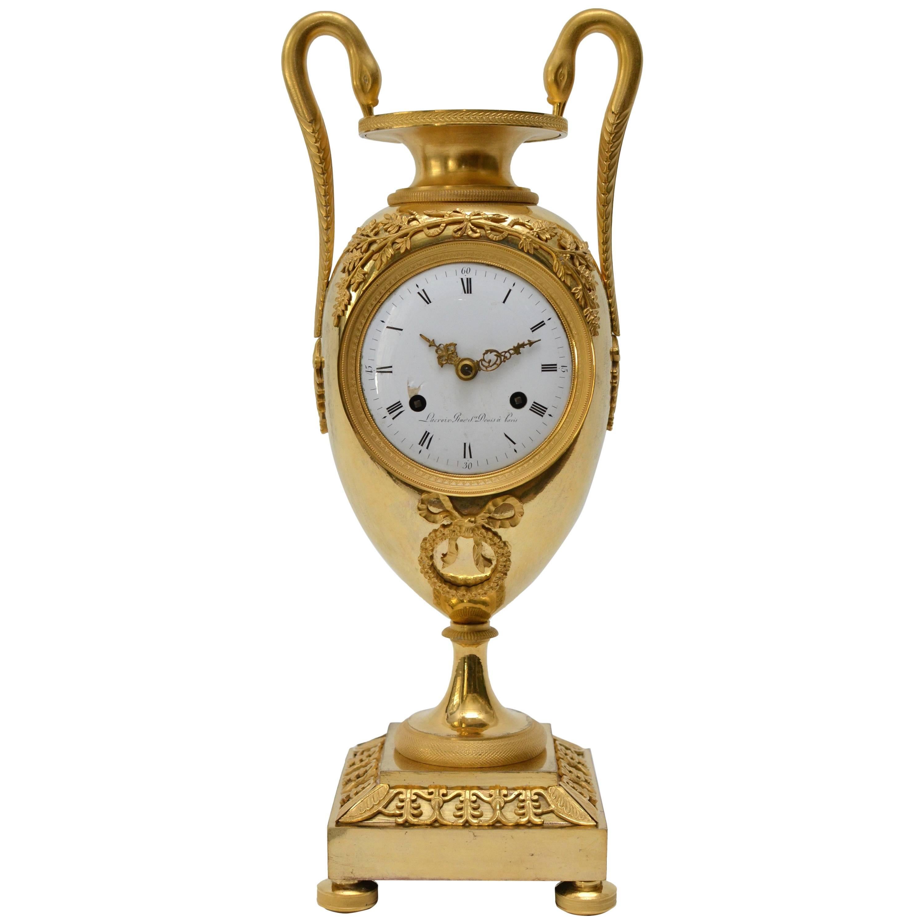 Empire Ormolu Mantel Clock, Early 19th Century