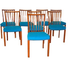 Set of Eight Dining Chairs by Danish Cabinet Maker in Mahogany