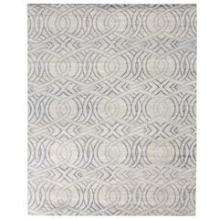 Hand-Knotted Stark Rug