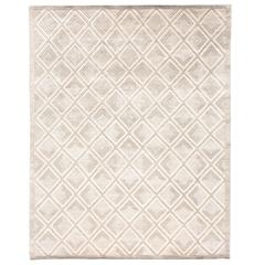 Hand-Knotted Stark Rug