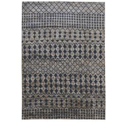 Hand-Knotted Stark Rug