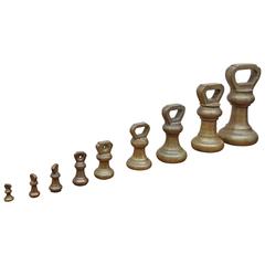 Complete Set of Brass Weights Complete Set of Brass Weights
