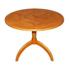 Swedish Art Moderne "Spiderweb" Tripod Pedestal End Side Table