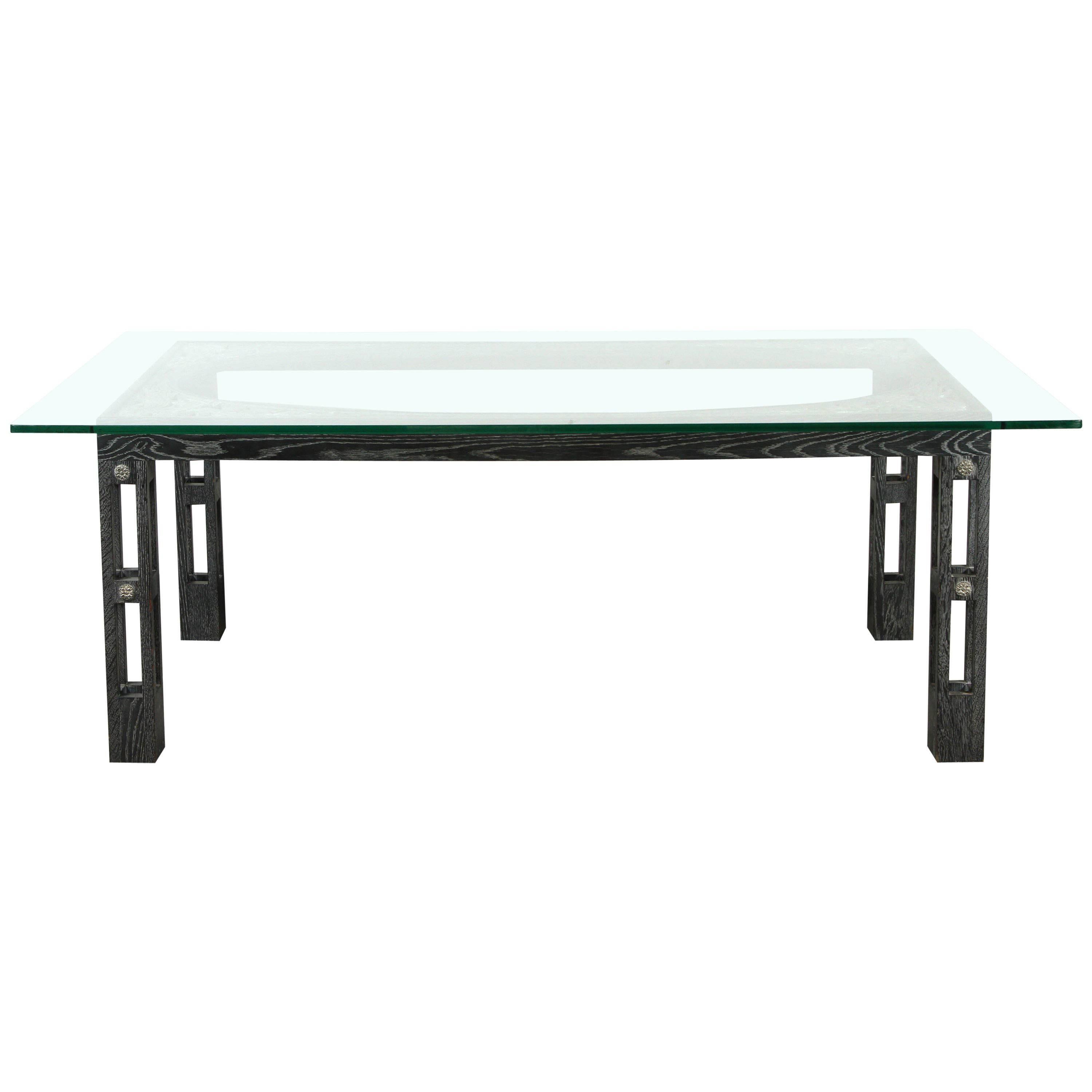 Art Deco Influenced Dining Table by James Mont