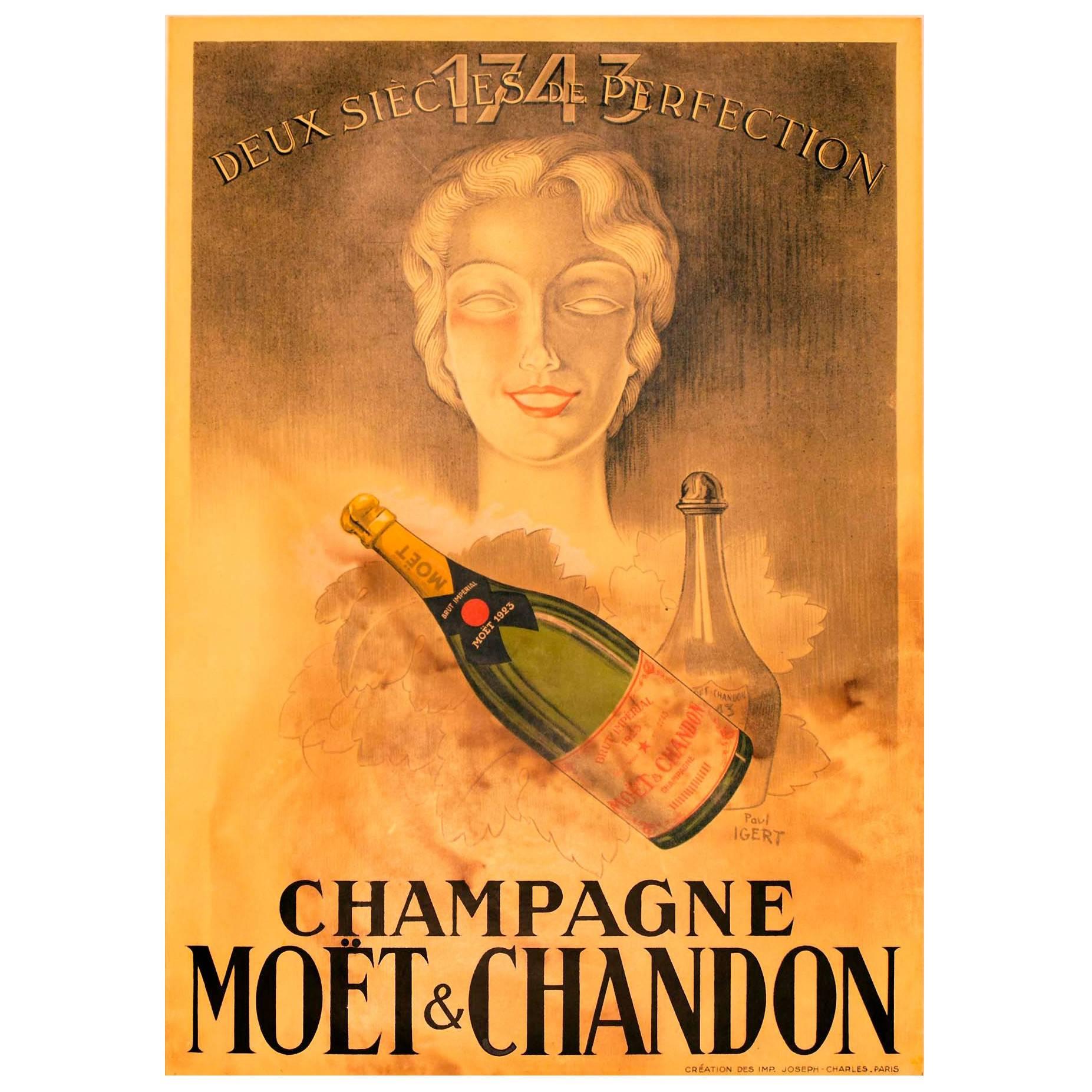 Moet & Chandon Champagne Poster For Sale