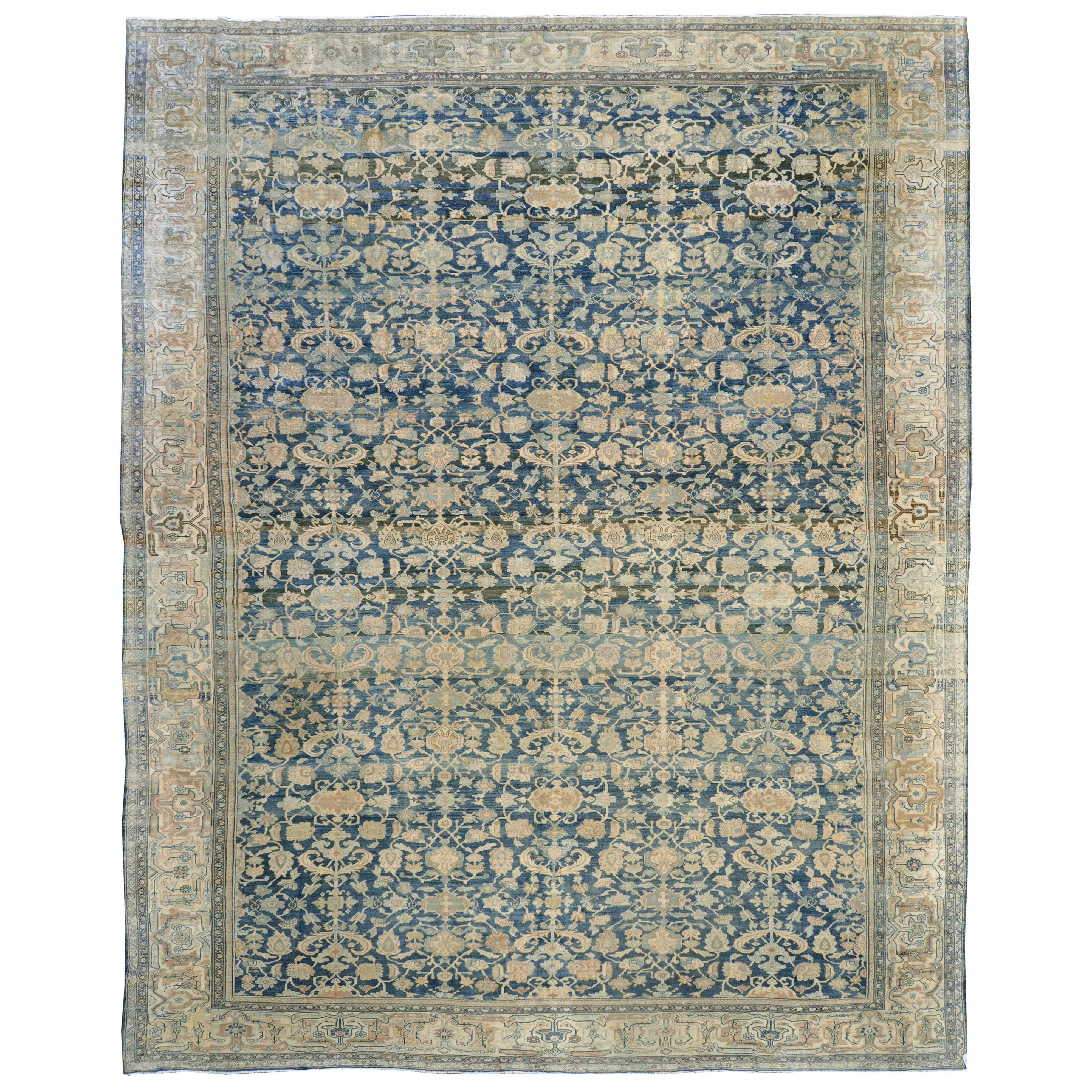 1890s Antique Persian Bakhtiari Rug For Sale