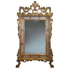 Italian Rococo Style Giltwood Mirror, 19th Century