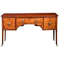 George III Period Mahogany Bow-Fronted Sideboard