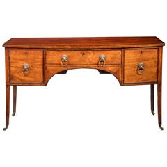 George III Period Mahogany Bow-Fronted Sideboard 3