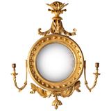Regency Period Giltwood Convex Mirror