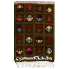 One of Kind Vintage Tulu Rug