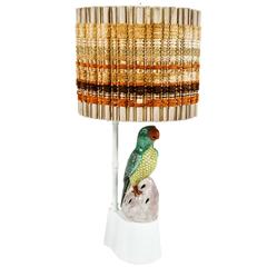 Vintage Parrot Lamp by William Haines