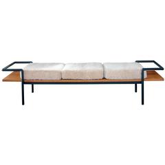 T904 Bench by Gastone Rinaldi for Poltrona Frau with Custom Shearling 1