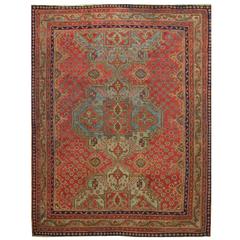 Antique Turkish Oushak Rug 12