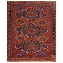 Antique Caucasian Soumak Rug