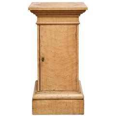 Antique 19th Century Painted Wood Column with a Compartment