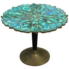 Großer Pepe Mendoza Bronze Lotus Tisch
