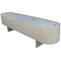 Impressive Modern Luigi Saccardo for Arrmet White Lacquer Bar or Console 11