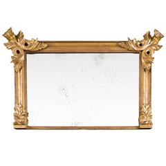 Antique Giltwood Overmantel Mirror, circa 1835