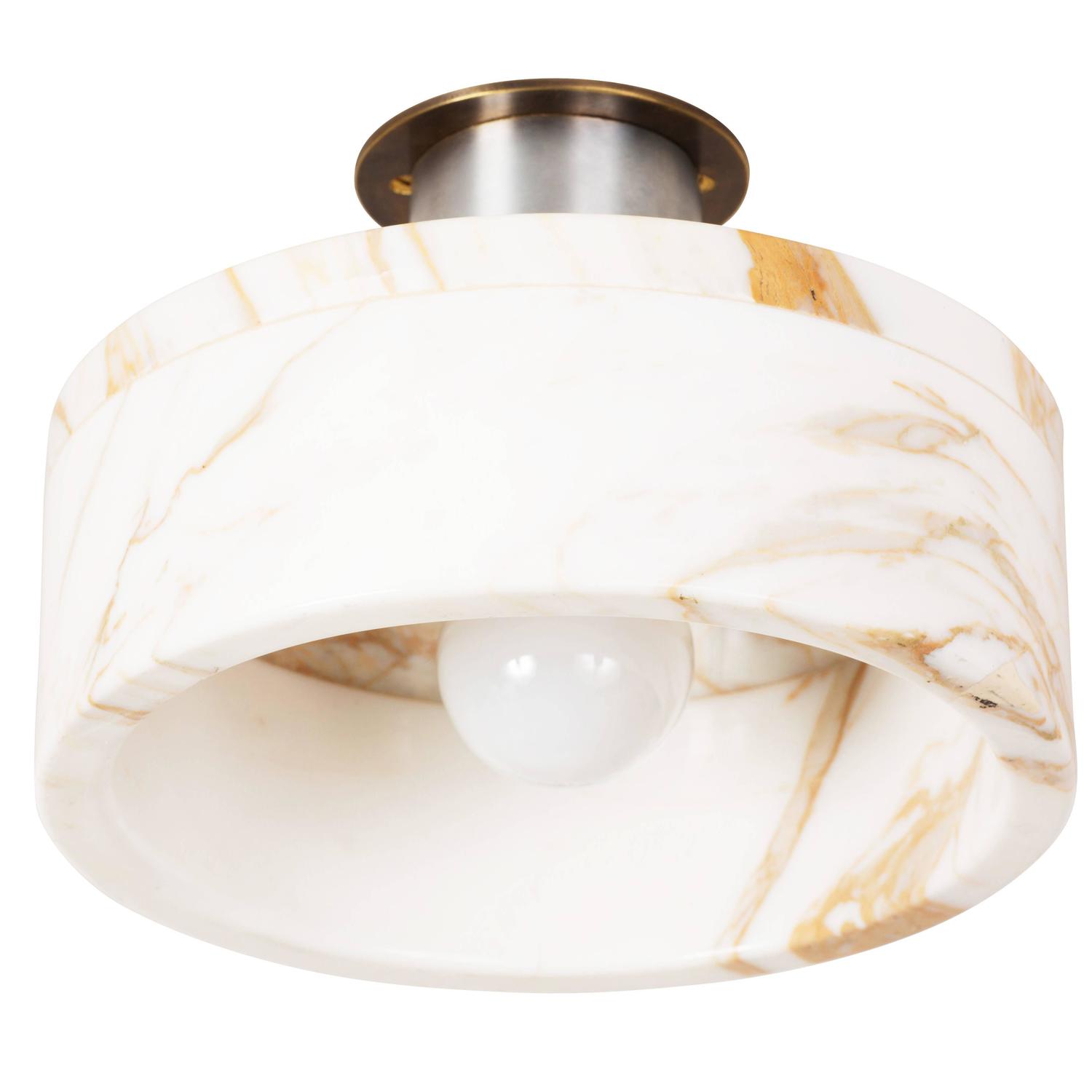Marble Ceiling Light by Seguso at 1stdibs