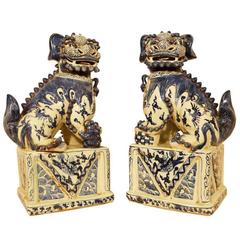 Vintage Pair of Chinese Foo Dogs