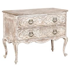 19th Century Italian Painted Poplar Two-Drawer Chest