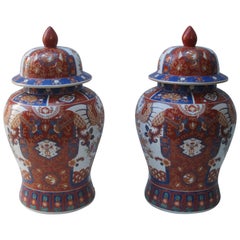 Pair of Imari Jars
