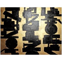 Large Abstract Painting by Luis Urribarri