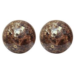 Resin spheres composed of miscellaneous vintage hardware parts 3