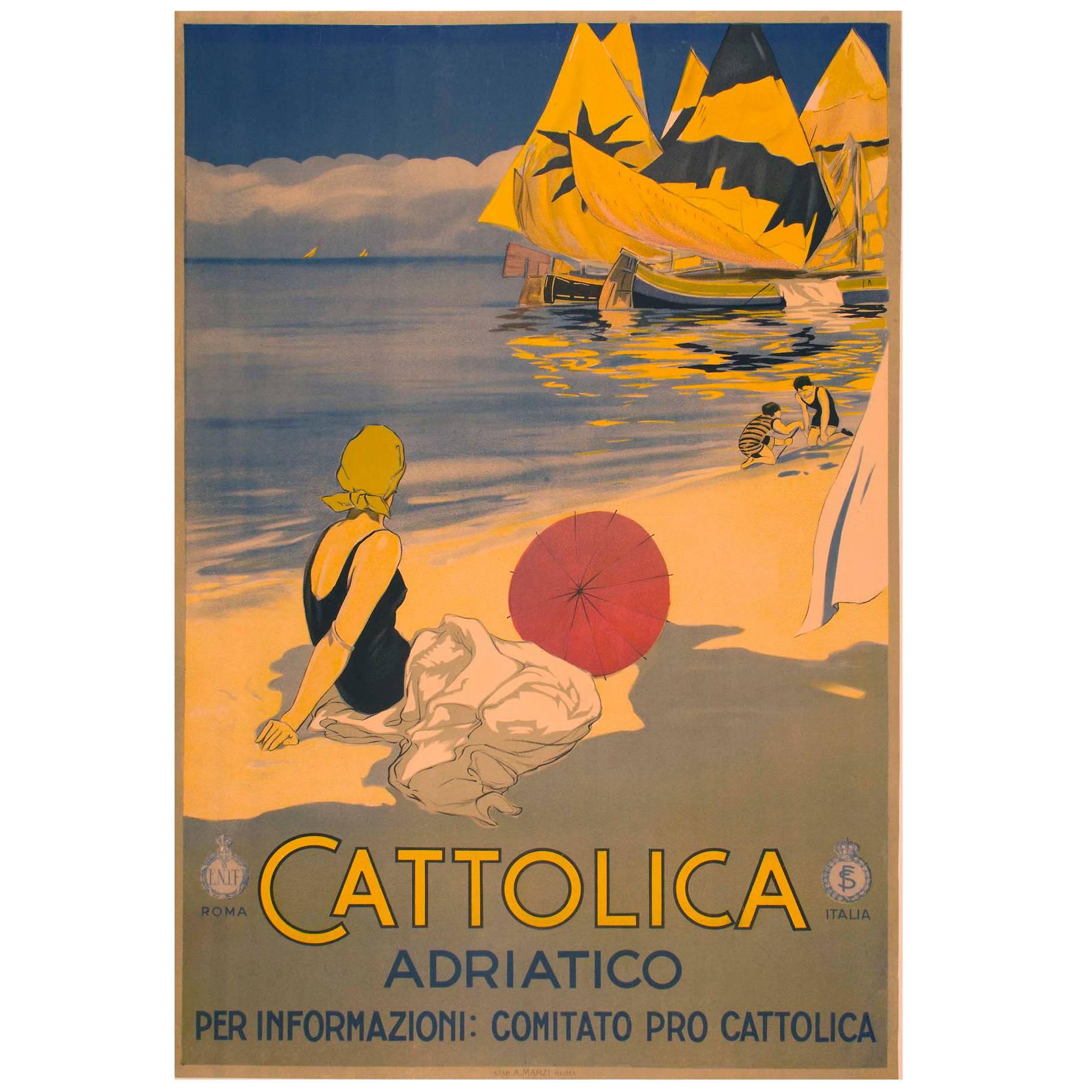 Travel Poster for Cattolica Italy