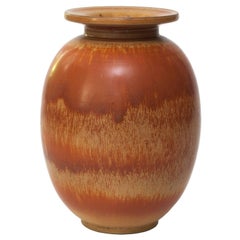 Scandinavian Modern Gunnar Nylund Hare's Glaze Vase for Rorstrand