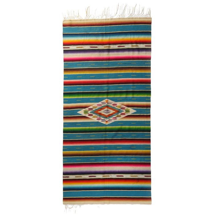 Vintage Mexican Serape For Sale at 1stdibs