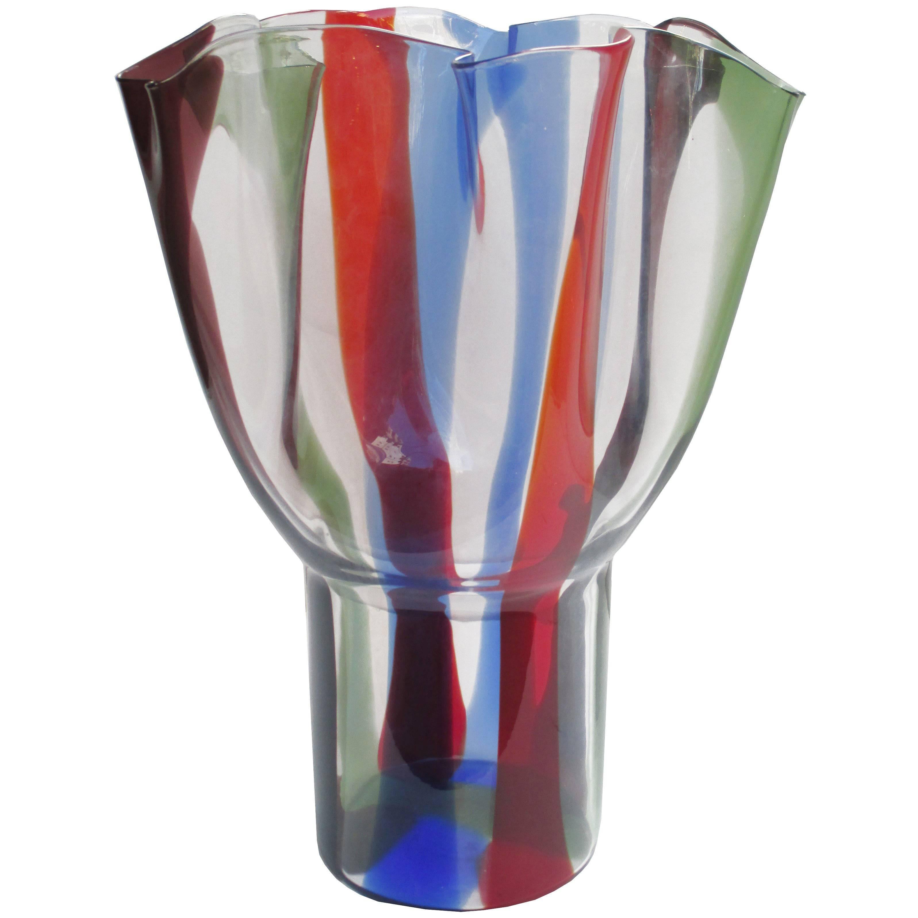 Timo Sarpaneva Italian Art Glass Vase