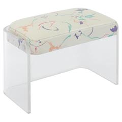 Chic Bench in Molded Lucite by Vladimir Kagan