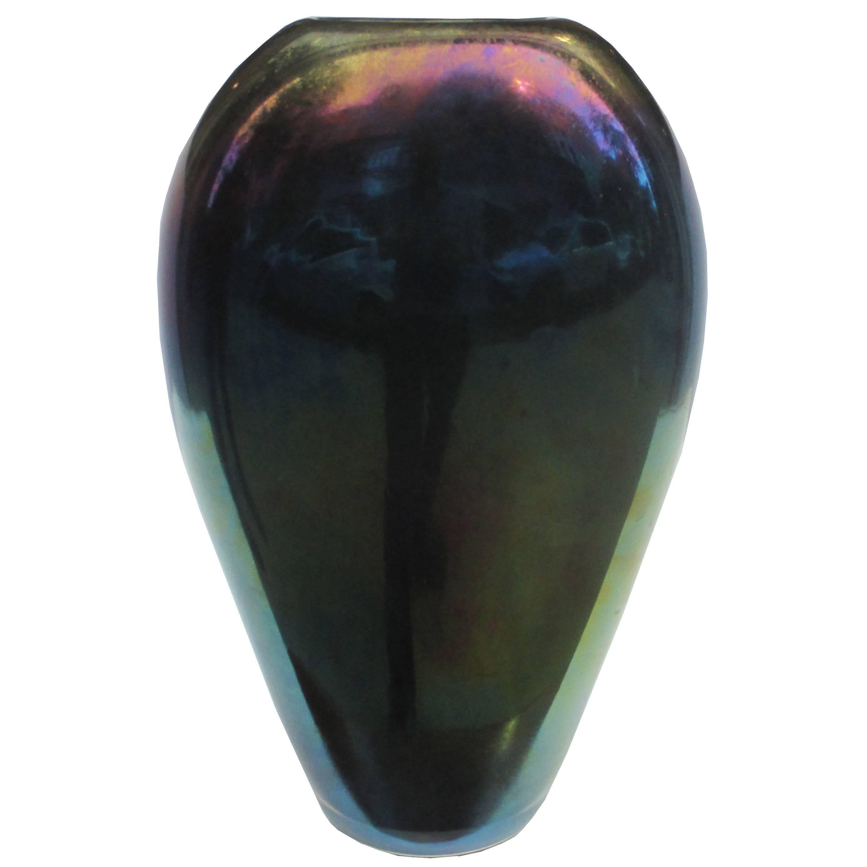 'Mora' Italian Art Glass Vase by Alejandro Ruis For Sale