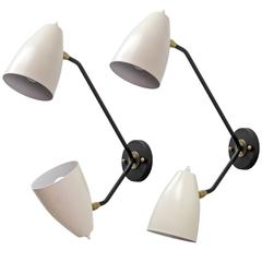 Double Arm Brass Wall Lights 'L3GG' 11