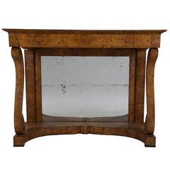 Mid-19th Century Yew Wood Console