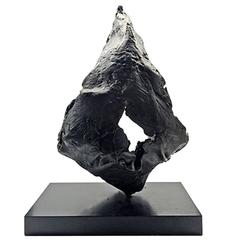 Vintage Brutalist Collapsed Bronze Sculpture Vintage Brutalist Collapsed Bronze Sculpture