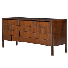 Architectural walnut dresser by Edmond Spence 10
