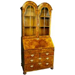 18th Century Queen Anne Double Dome Secretary, Bureau Bookcase