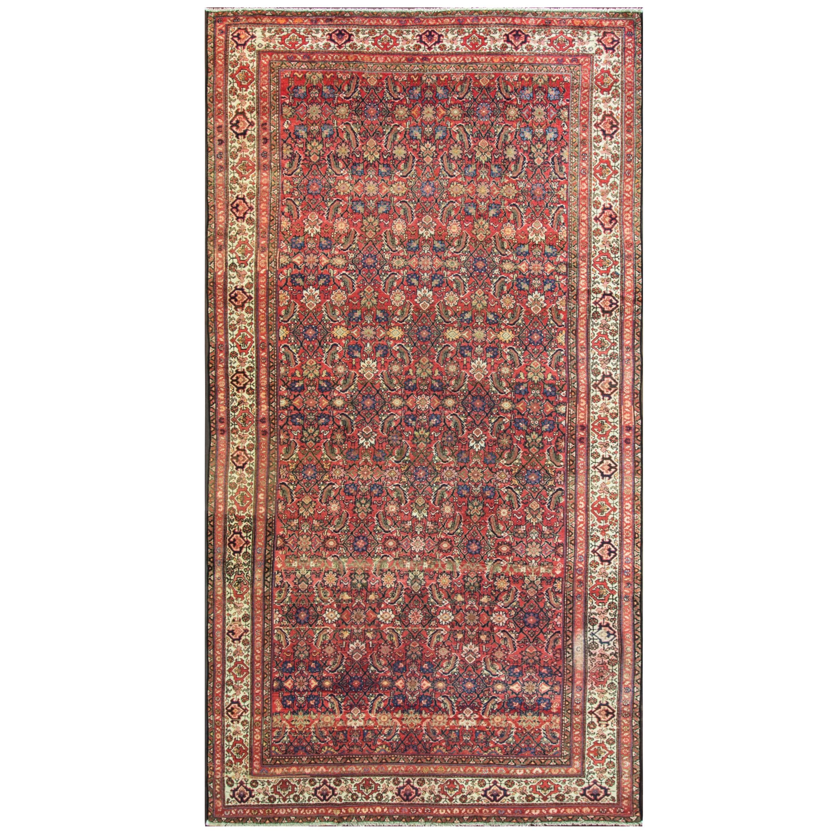 Antique Persian Malayer Gallery Carpet For Sale