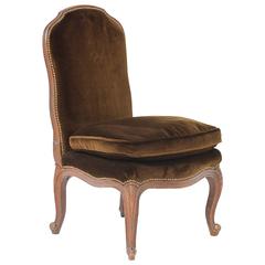 Vintage French Louis XV Style Slipper Chair, 1940