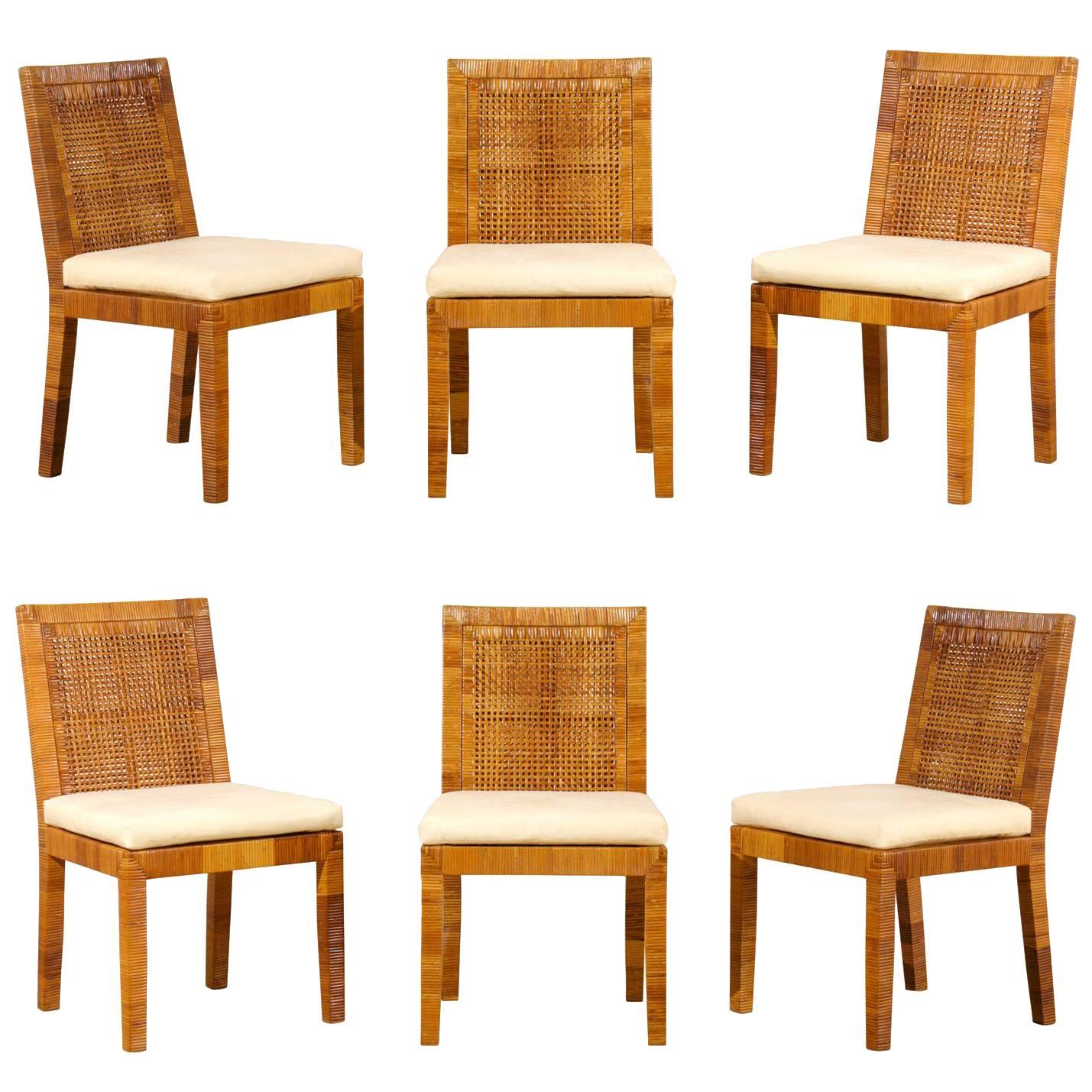 Set of Six Dining Chairs by Billy Baldwin for Bielecky Brothers