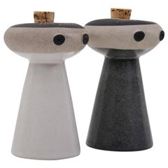 Retro Mr. Salt and Mrs. Pepper from Bennington Pottery by David Gil