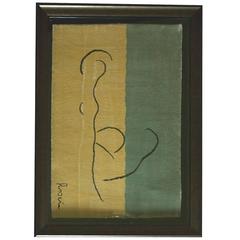 Small frame silk carpet