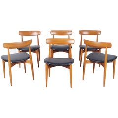 Danish Teak Dining Chairs by H.W. Klein