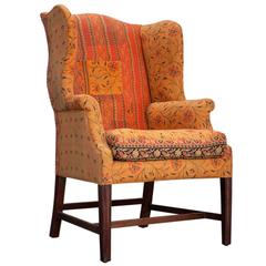 Antique Wingback in Indian Quilts  